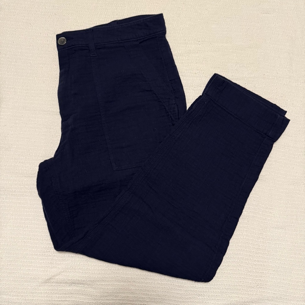 ON Women's Size 12 High-Waisted Slouchy Cropped Tapered Workwear Pants